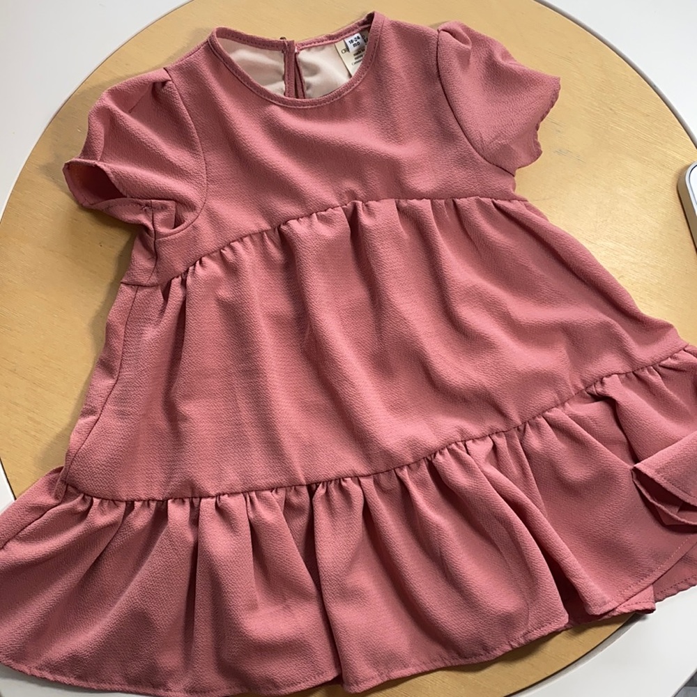 Crew & Lu mauve spring breeze lined dress - never worn